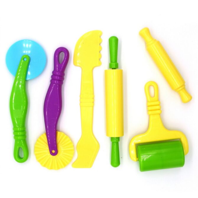 PLASTIC CLAY TOOLS SET OF 6PCS