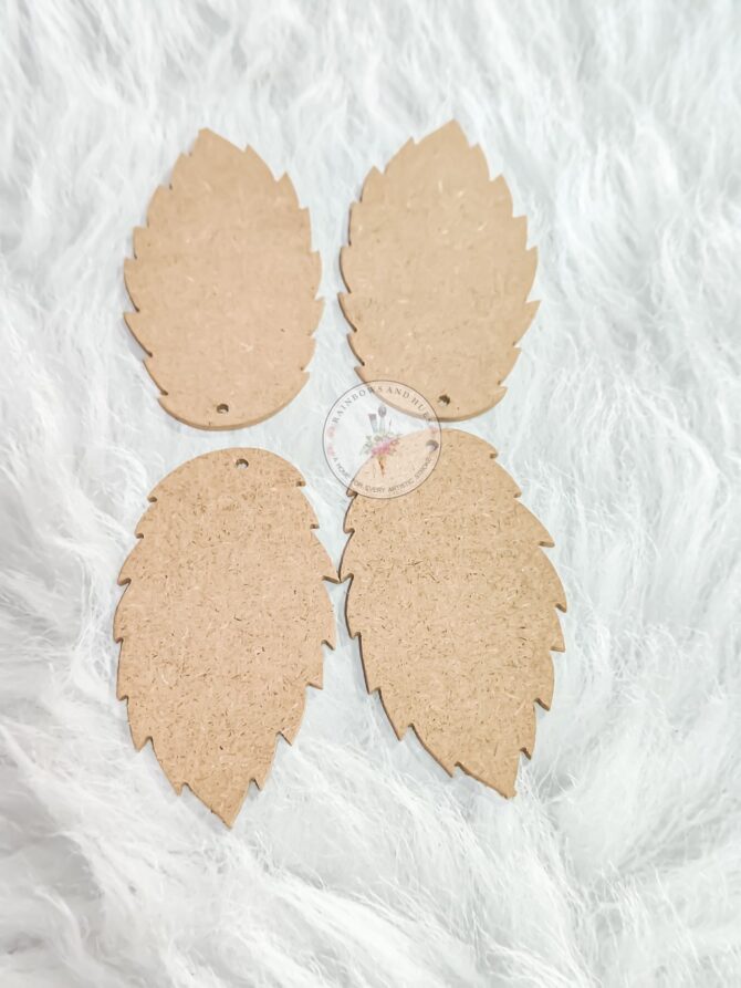 MDF SHAPE LEAF PACK OF 4