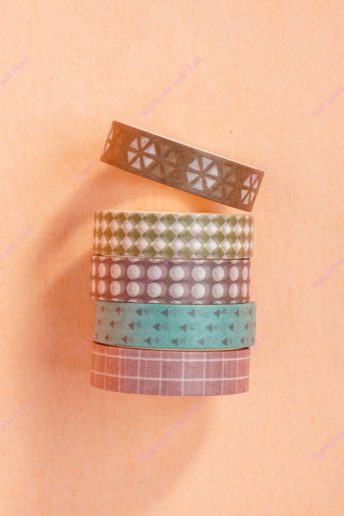 WASHI TAPES SET OF 5 (1001A)