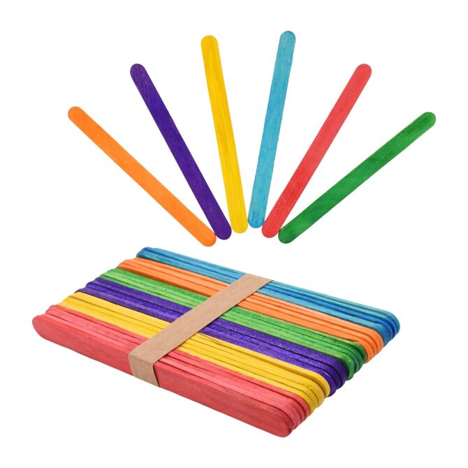 CRAFT ICE - CREAM STICKS COLORFUL