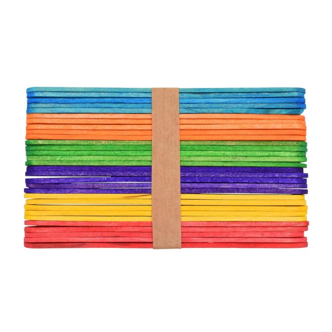 CRAFT ICE - CREAM STICKS COLORFUL