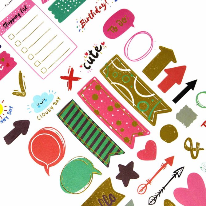 MONTHLY & WEEKLY PLANNER STICKERS YCLD-2