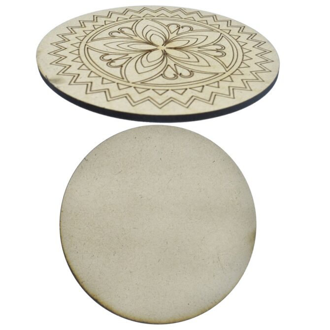 PRE-MARKED MDF COASTER ROUND DESIGNS-1(TCMRD00)