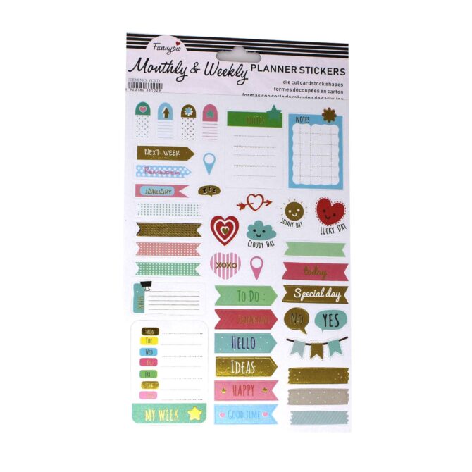 MONTHLY & WEEKLY PLANNER STICKERS YCLD 3