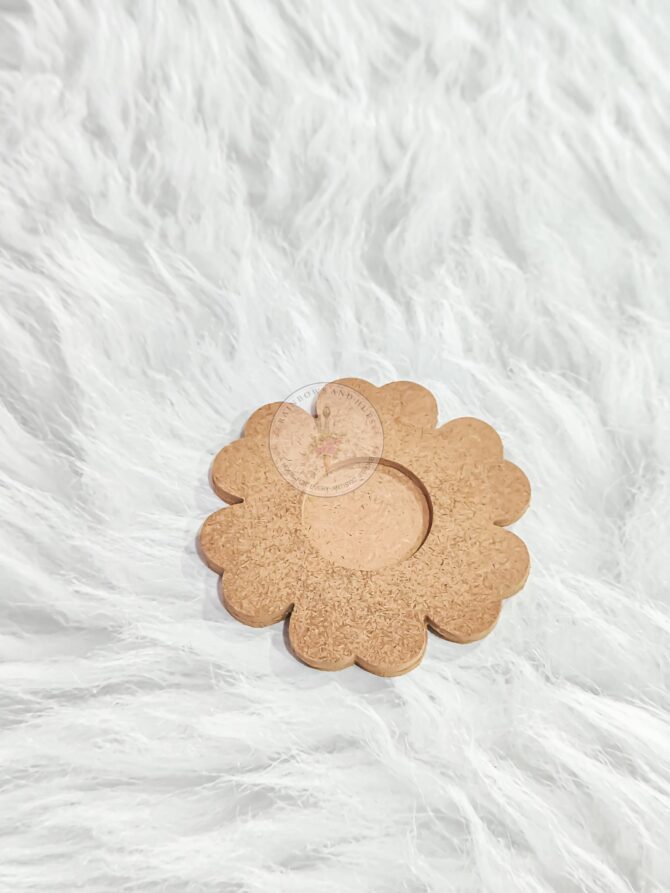 MDF TEALIGHT HOLDER FLOWER (PACK OF 4)