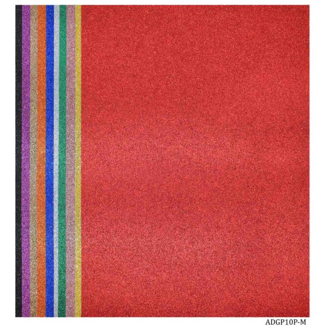 A4 MULTICOLOR GLITTER PAPERS | Pack Of 10