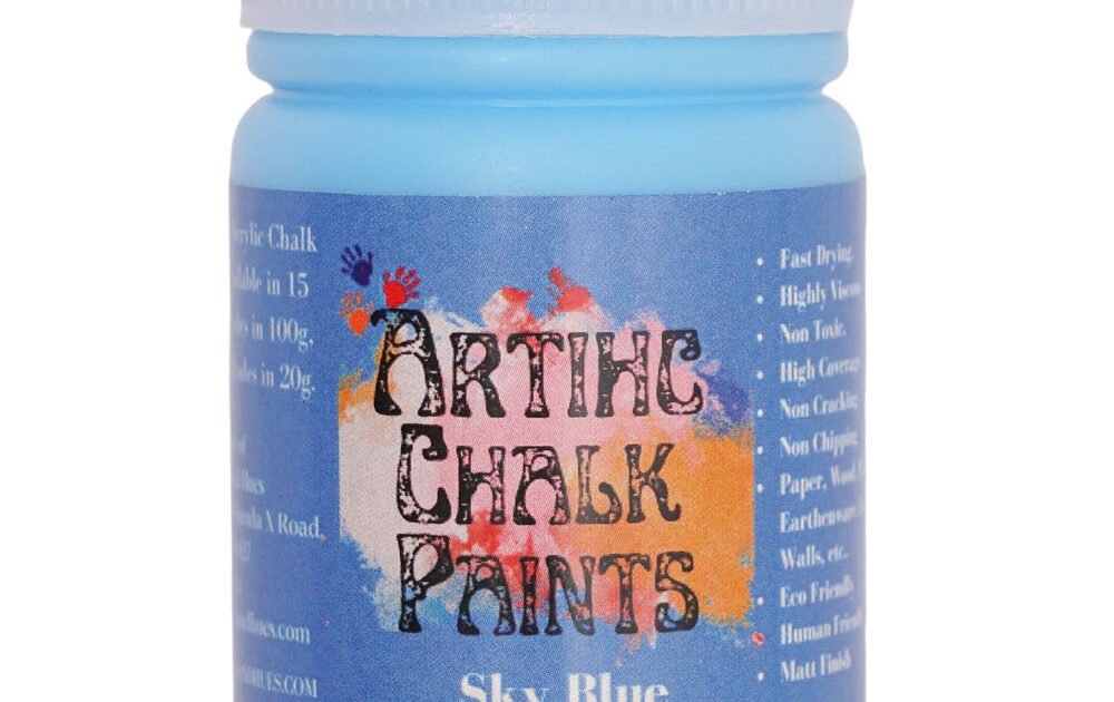 Artech Ink Blue ARTIHC ARTIST'S CHALK PAINTS 100 GRAMS SKY BLUE - Rainbows And Hues