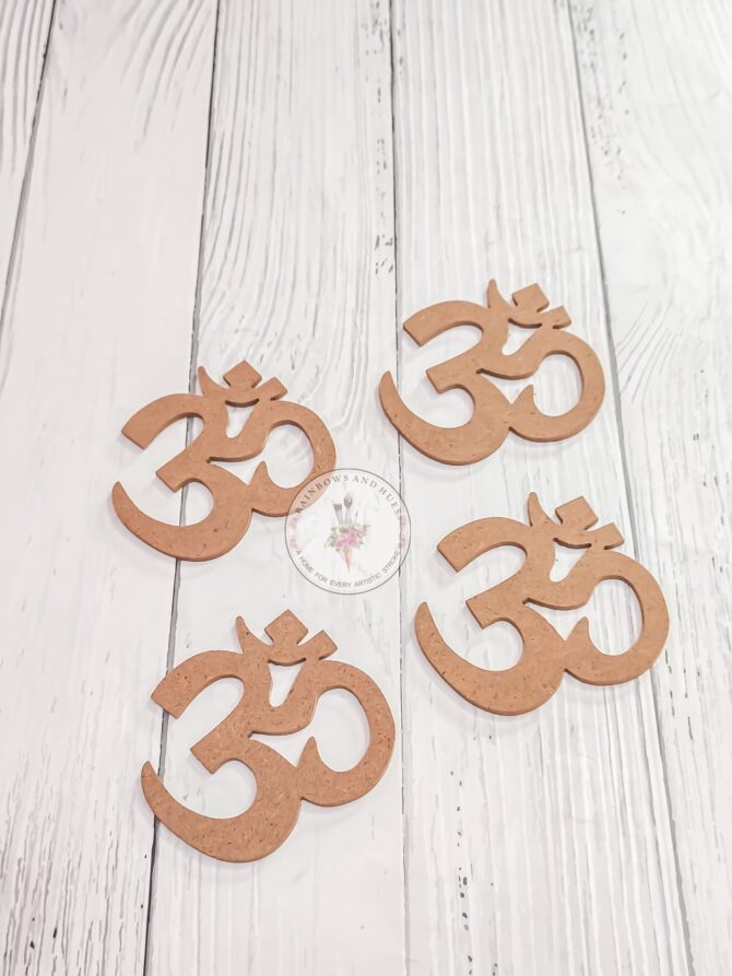 MDF OM SHAPE PACK OF 4PCS