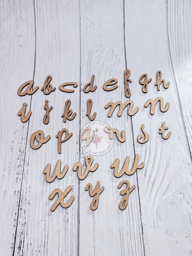 MDF CURSIVE ALPHABETS (a to z) SET