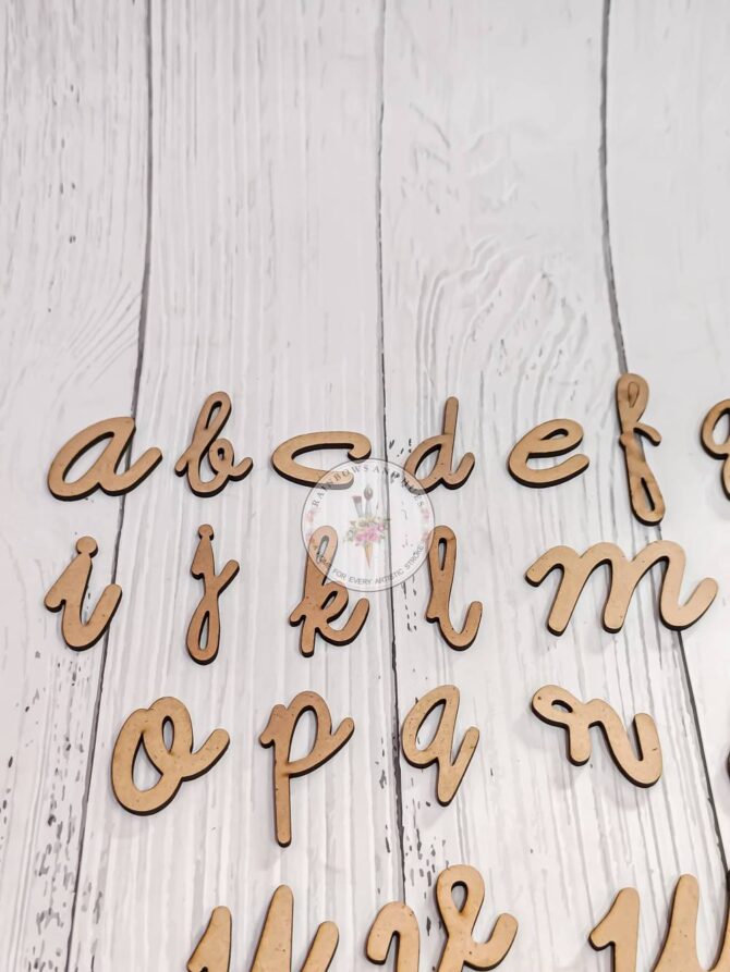 MDF CURSIVE ALPHABETS (a to z) SET