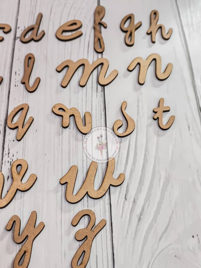 MDF CURSIVE ALPHABETS (a to z) SET