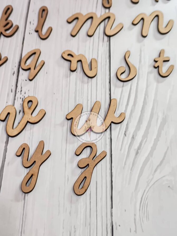 MDF CURSIVE ALPHABETS (a to z) SET