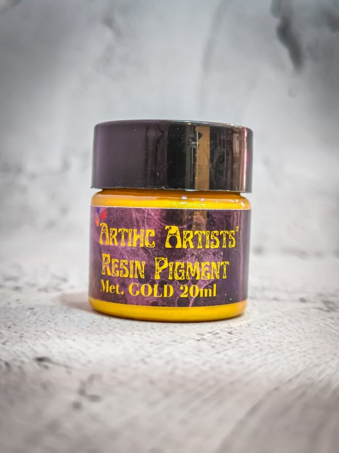 ARTIHC ARTIST'S RESIN PIGMENT METALLIC GOLD 20ML