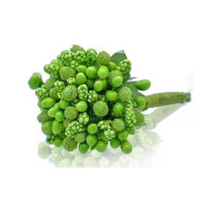 ARTIFICIAL FLOWER POLONS STAMEN GREEN (AFP144-GN)