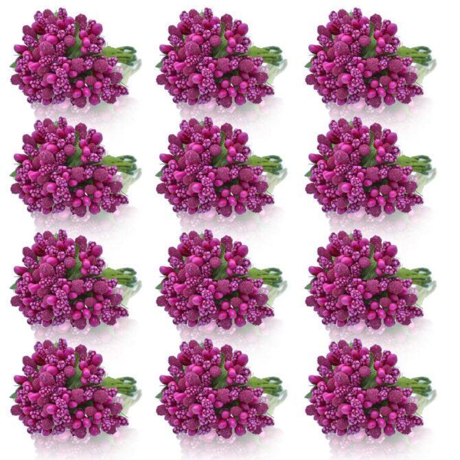 ARTIFICIAL FLOWER POLONS STAMEN PINK (AFP144-PK)