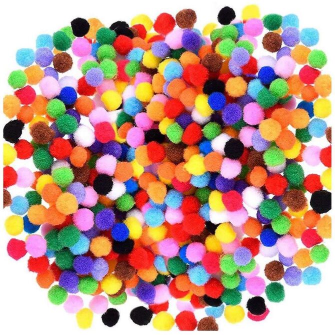 CRAFT POM POM BALL SMALL 1CM DLG-14