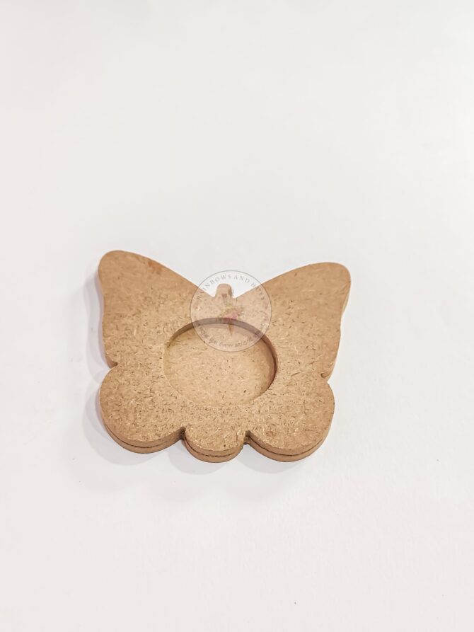 MDF TEALIGHT HOLDER BUTTERFLY (PACK OF 4)