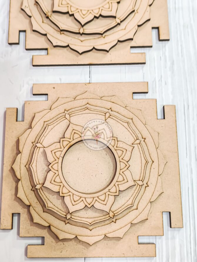 MDF PREMARK SHRI YANTRA TEALIGHT 2PCS SET