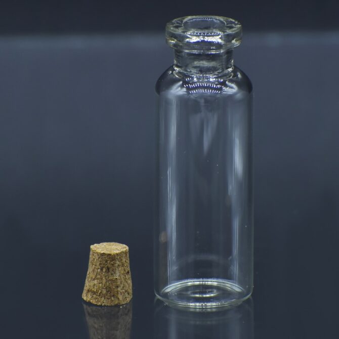 GLASS MESSAGE BOTTLE 16PCS SET (12x28 MM)